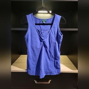 Blue nursing tank top size M